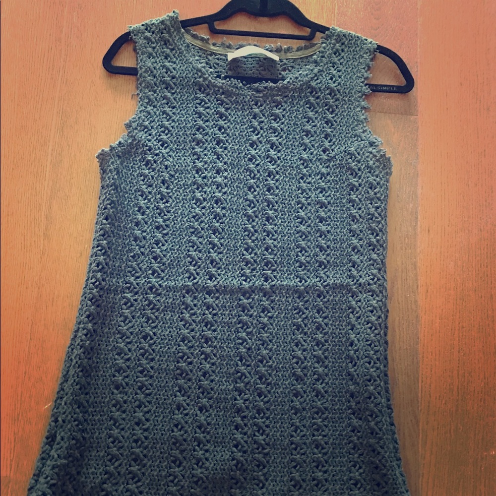 Free People beach cover up crochet dress